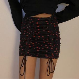 PRINCESS POLLY RUCHED HEART SKIRT